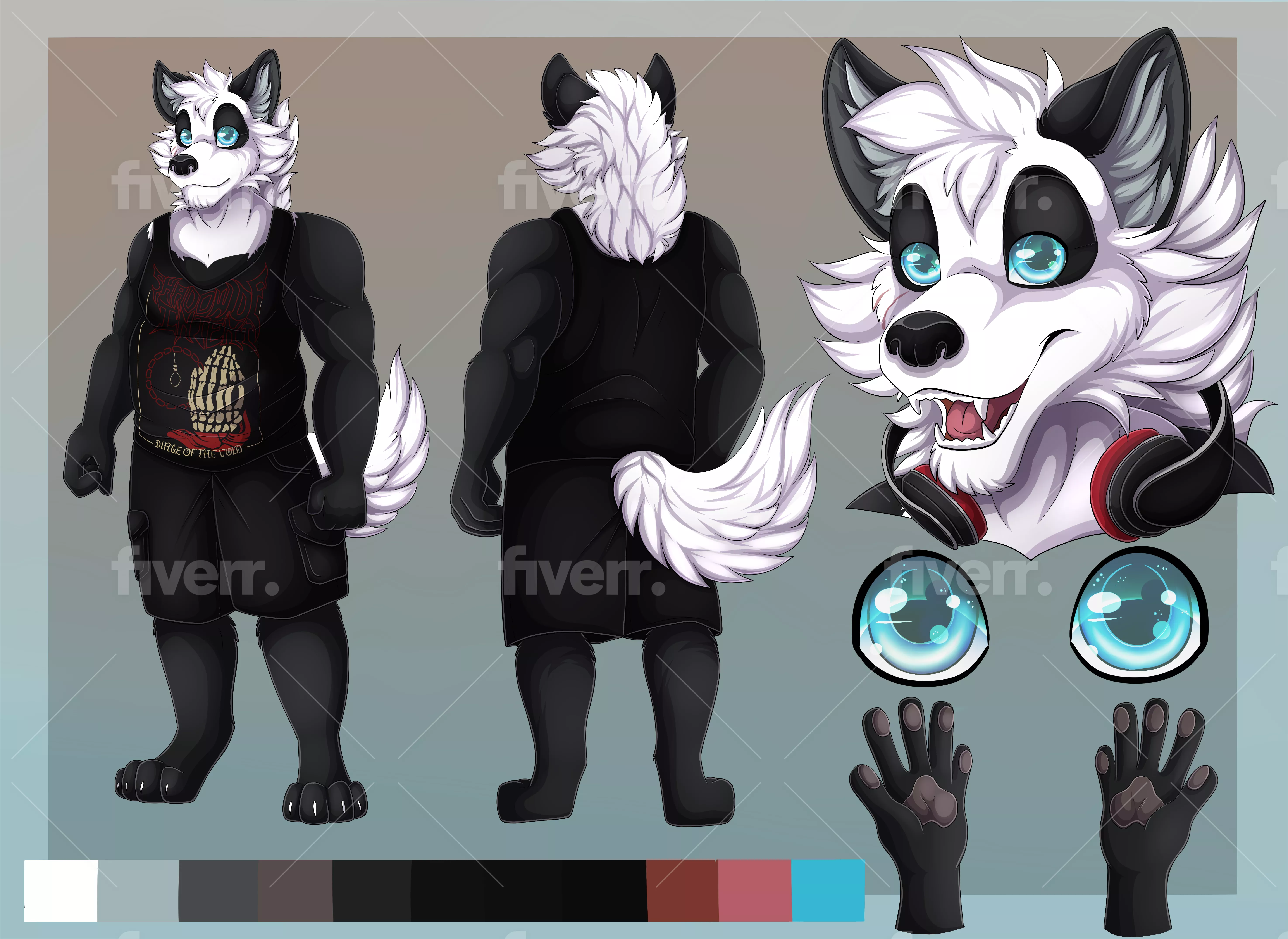 Finally got my first ref-sheet. Say hi to Schiriki.