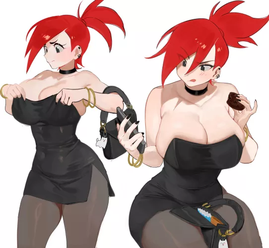 Frankie's tight dress