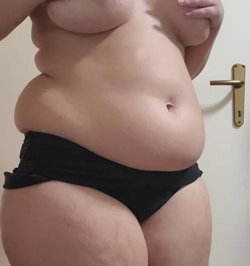 Got stuck trying to get into this old swimsuit. What do I do now?