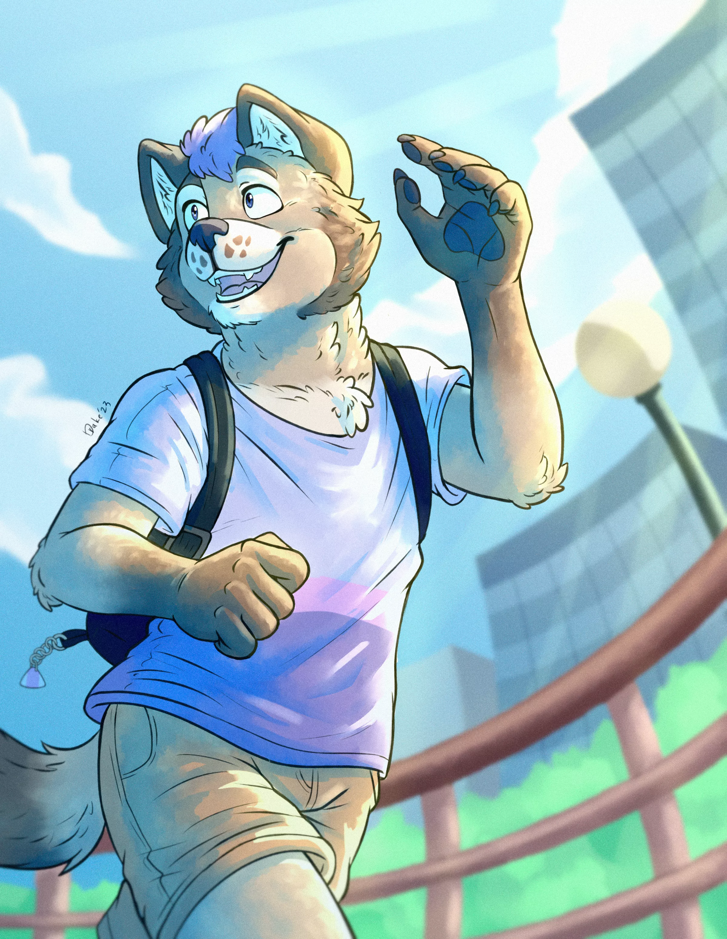 ‘‘Oh hey, that’s him! Man, I’m so happy to see him again!’‘ // Art by me