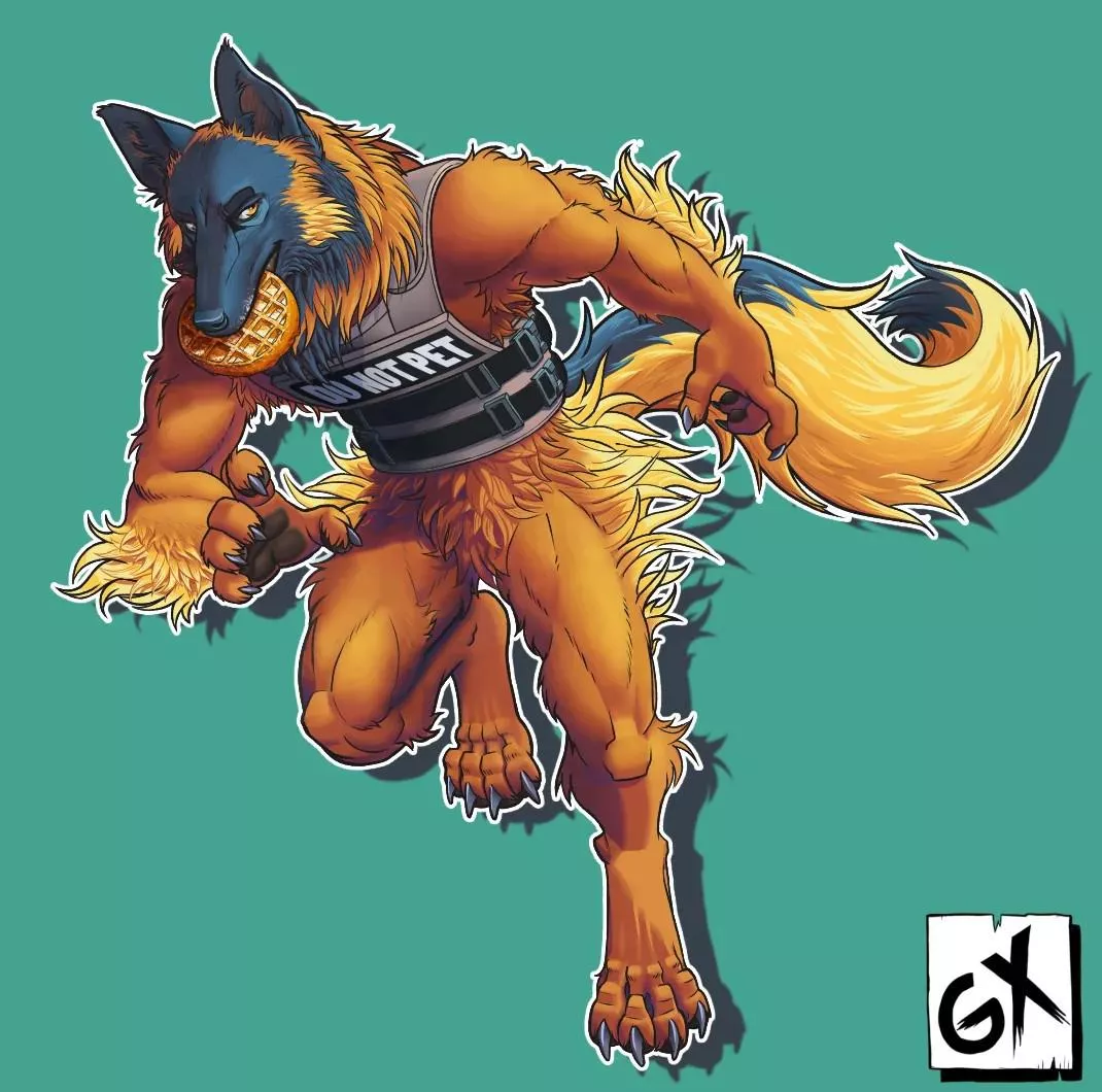 who's furrsona is this id like to meet this person who created waffle doge