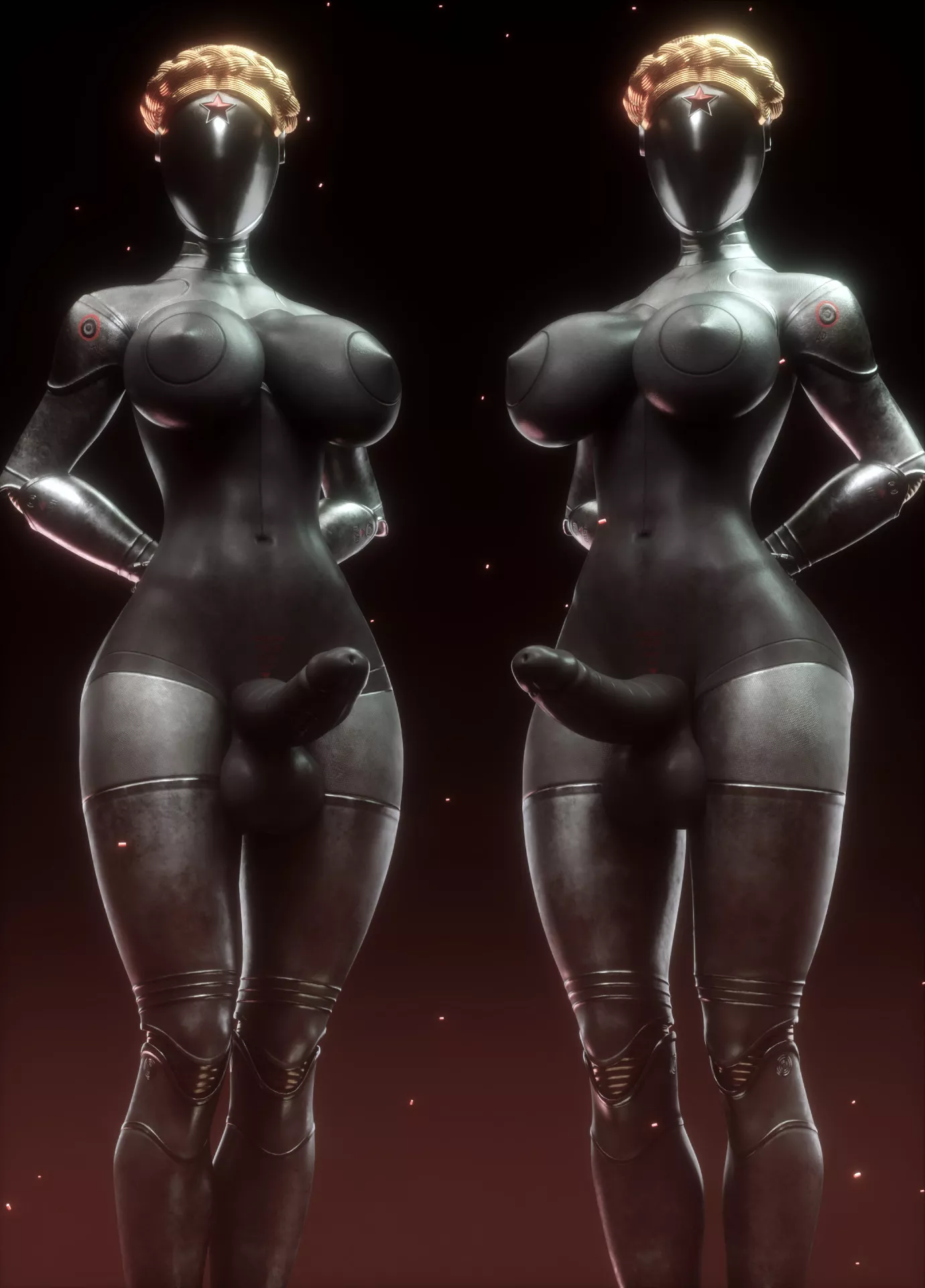 Ballerina bots, (Keister3D) [Atomic Heart]
