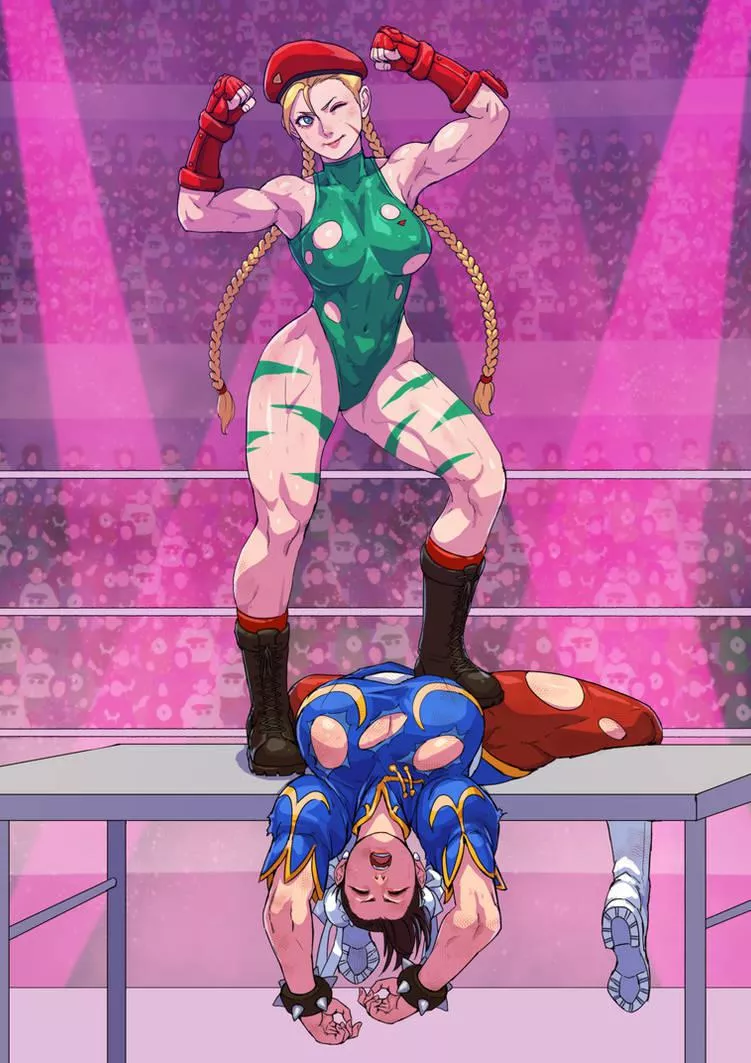 Cammy destroys Chun-Li