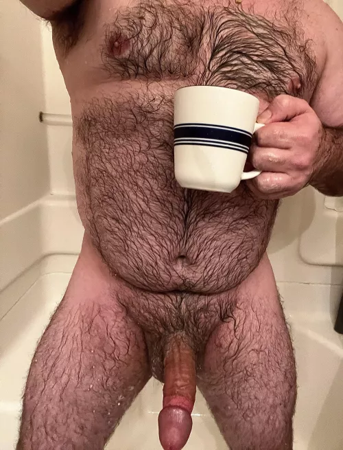 Cold rainy morning. Care to join me for a warm up?