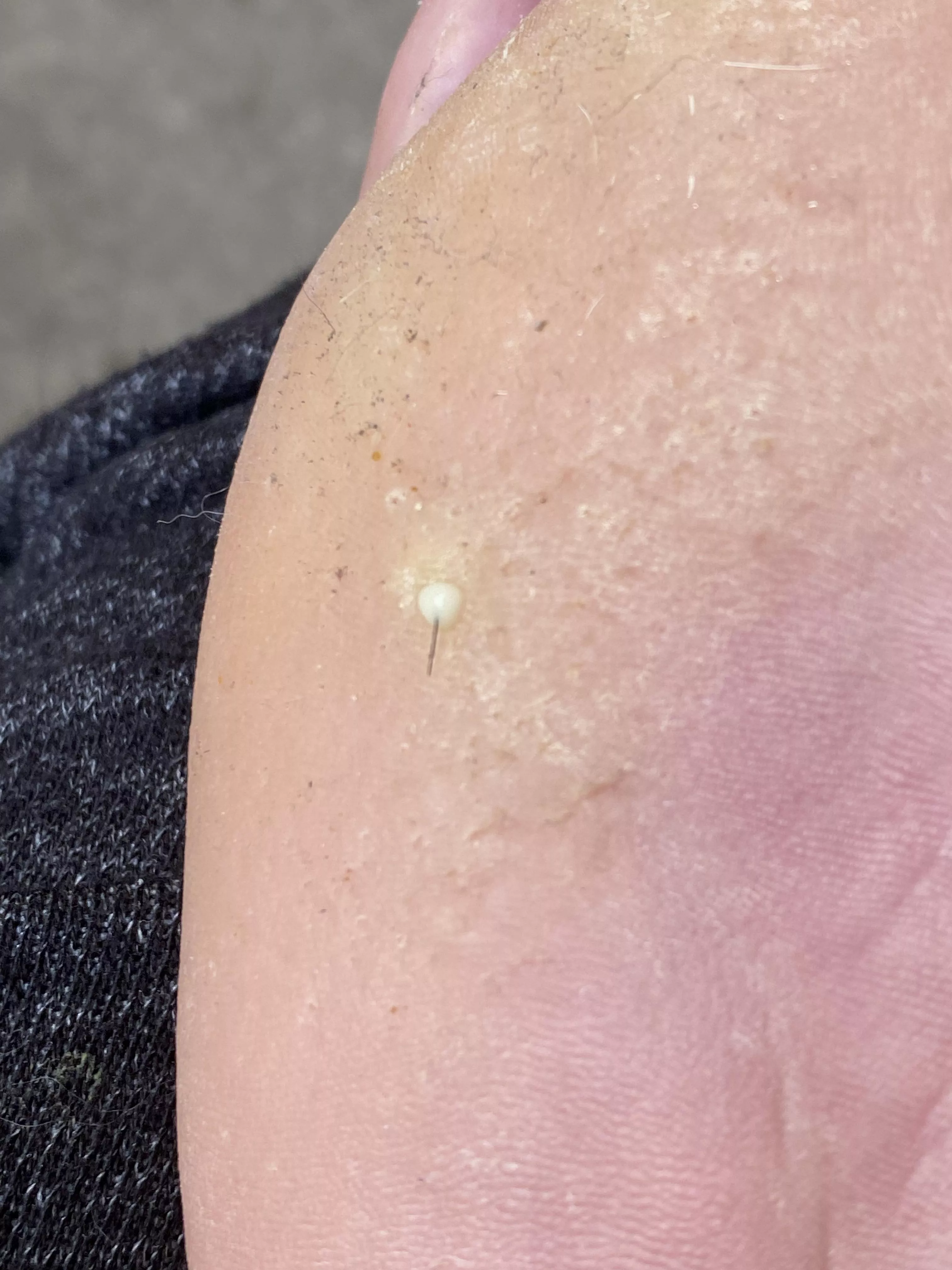 Had a saw spot underfoot. Was very surprised that a gentle squeeze produced this!