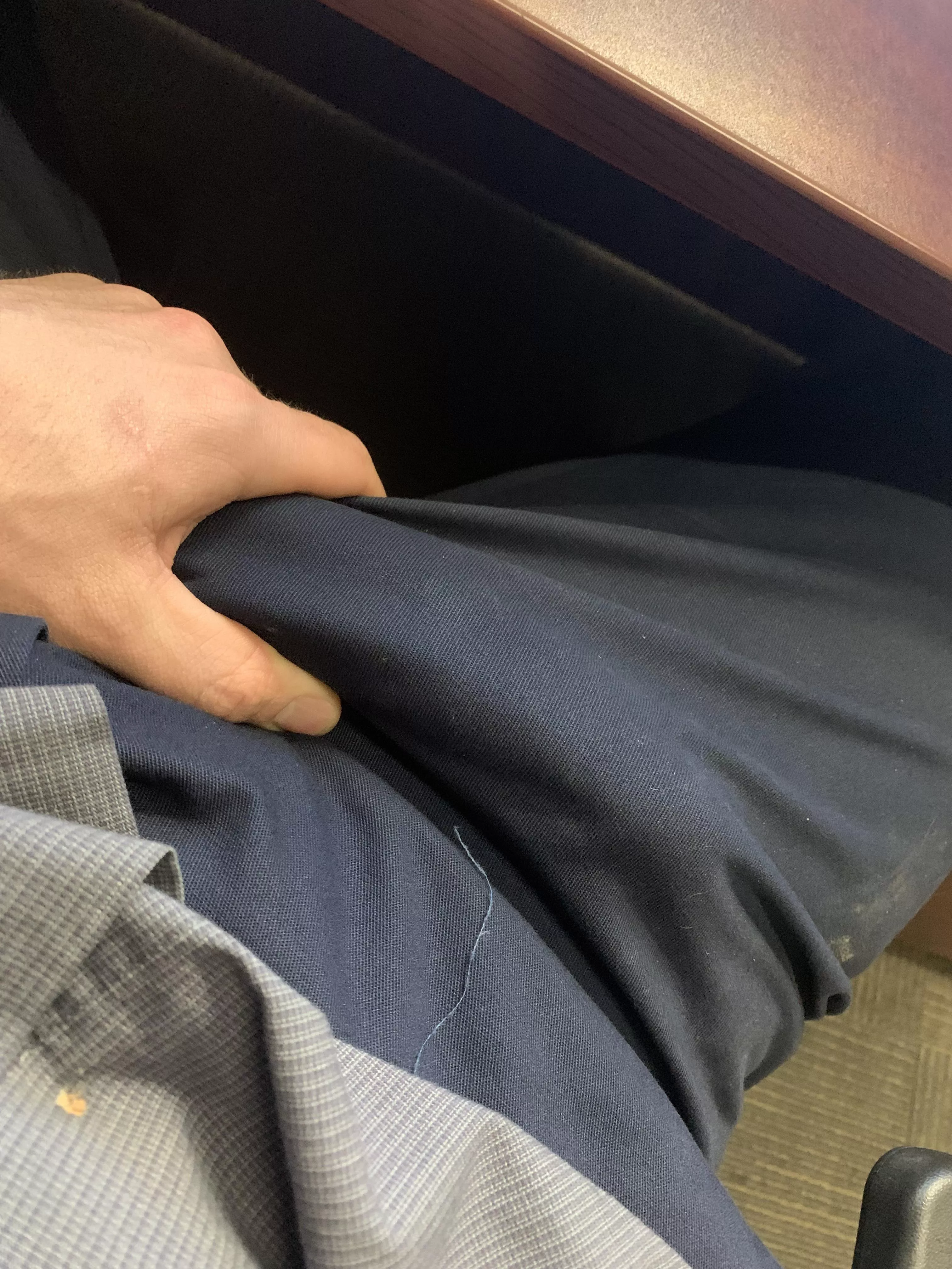 Hard to hide it while at work