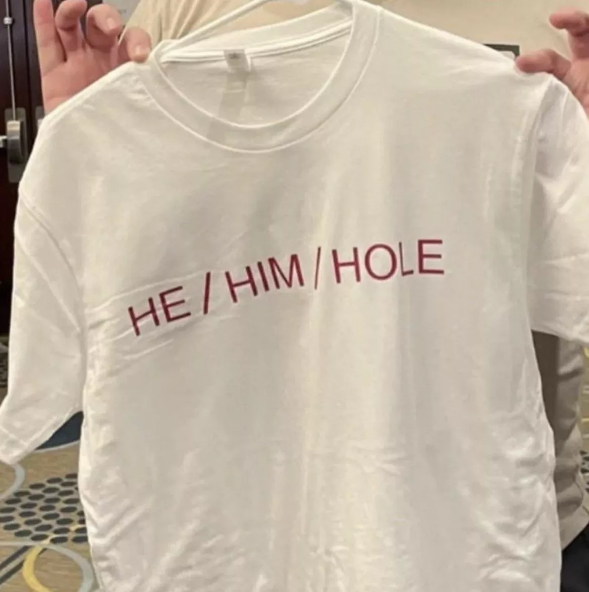 He has no choice than to put this on