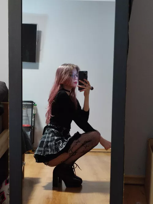 I think this skirt is a little too short to cover my ass. what u think?