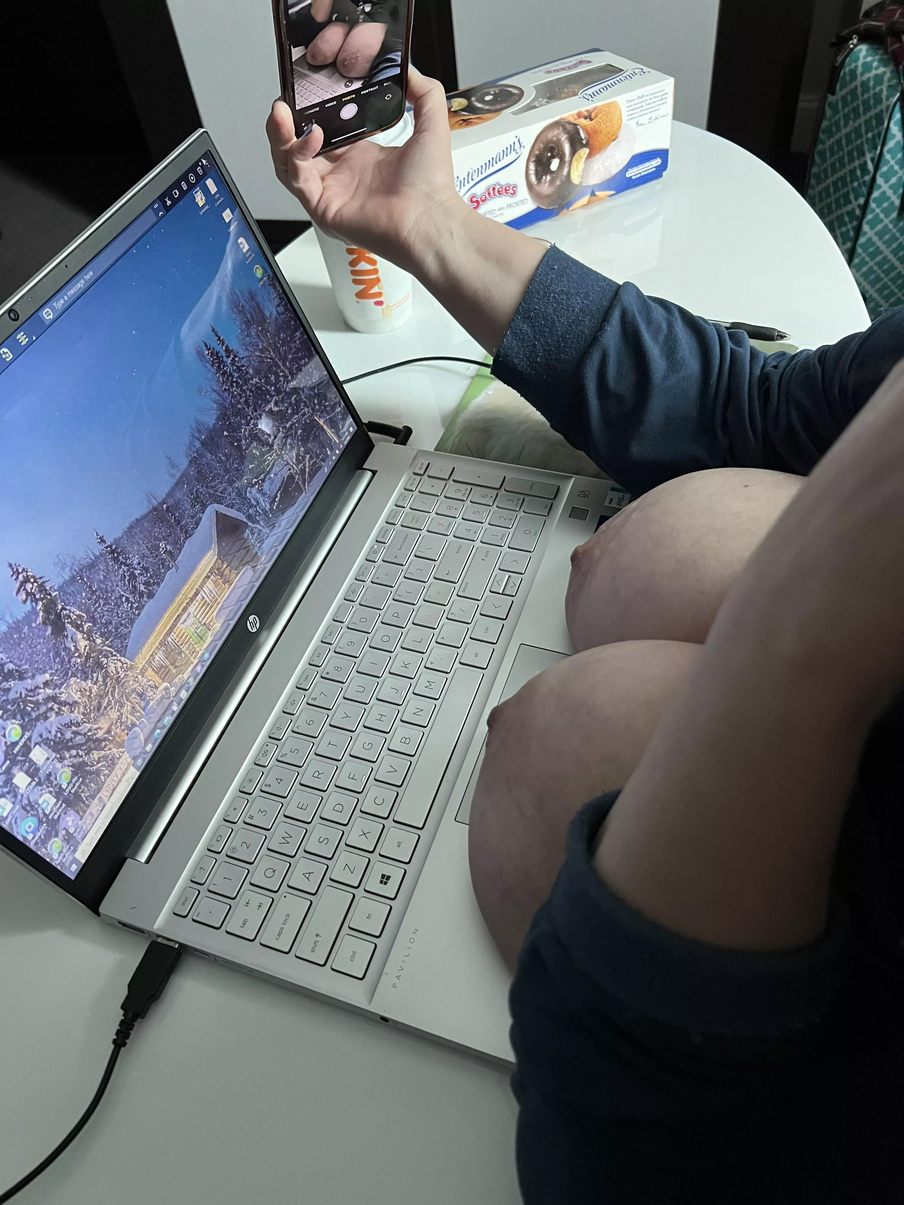 [image] Hard at work for my boys!!