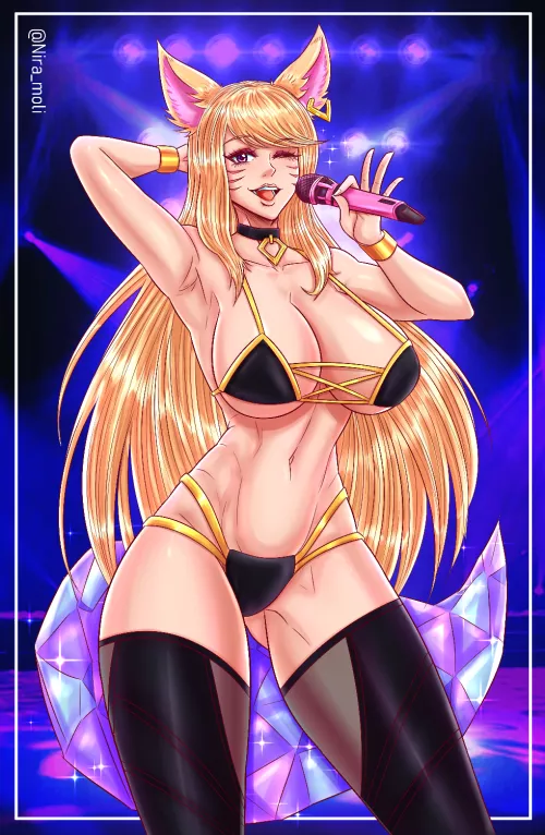 KDA Ahri on Stage (Nira_moli)