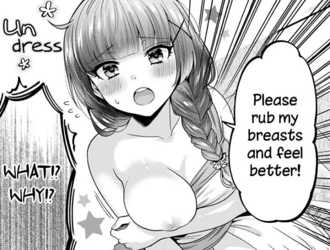 LF Mono Source:1girl, hair accessories, ponytail, arm hug, bare shoulders, cleavage, large breastsr, single breast, parted lips, upper teeth, eyelashes, 