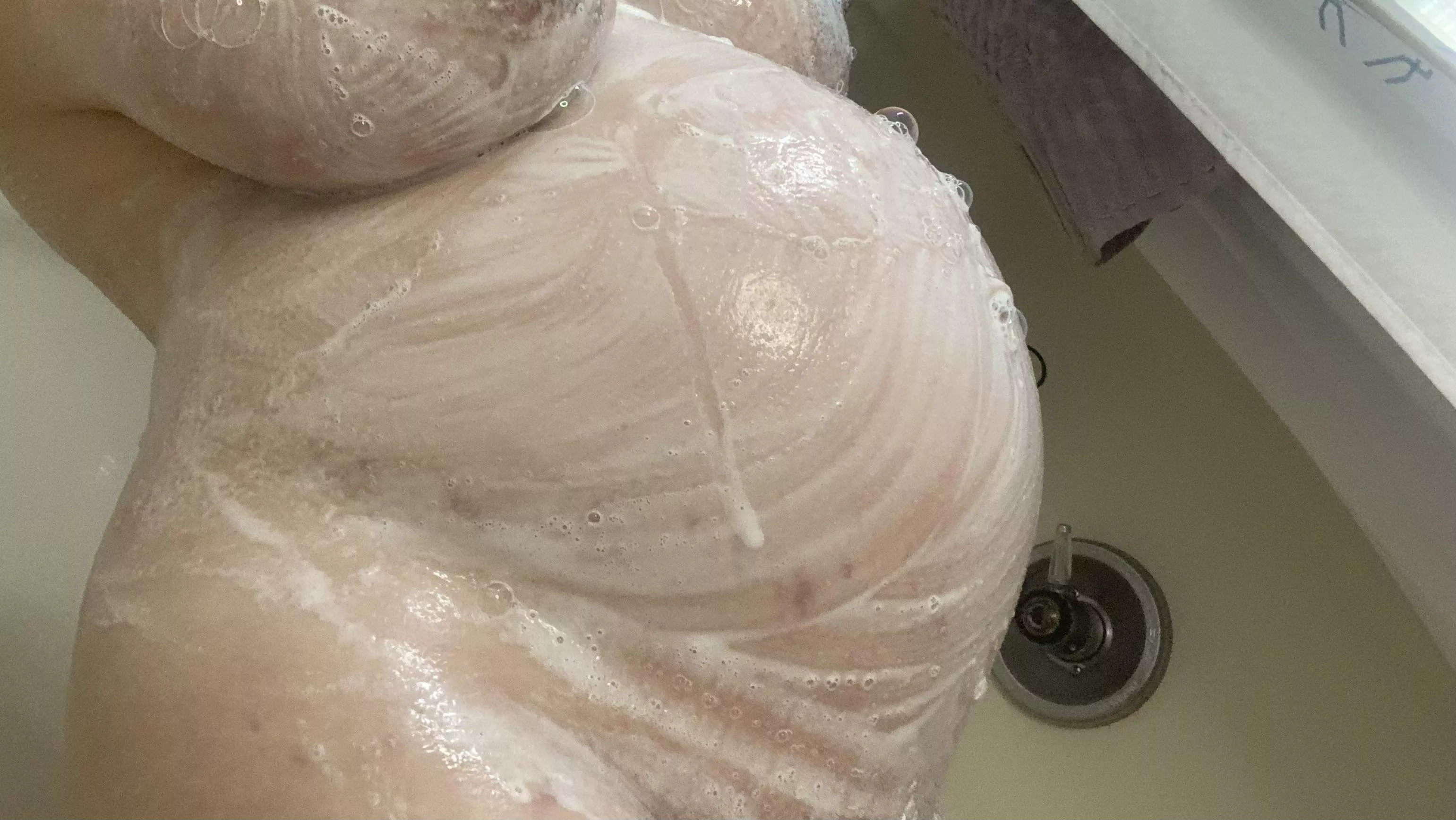 Like my big pregnant soapy belly?