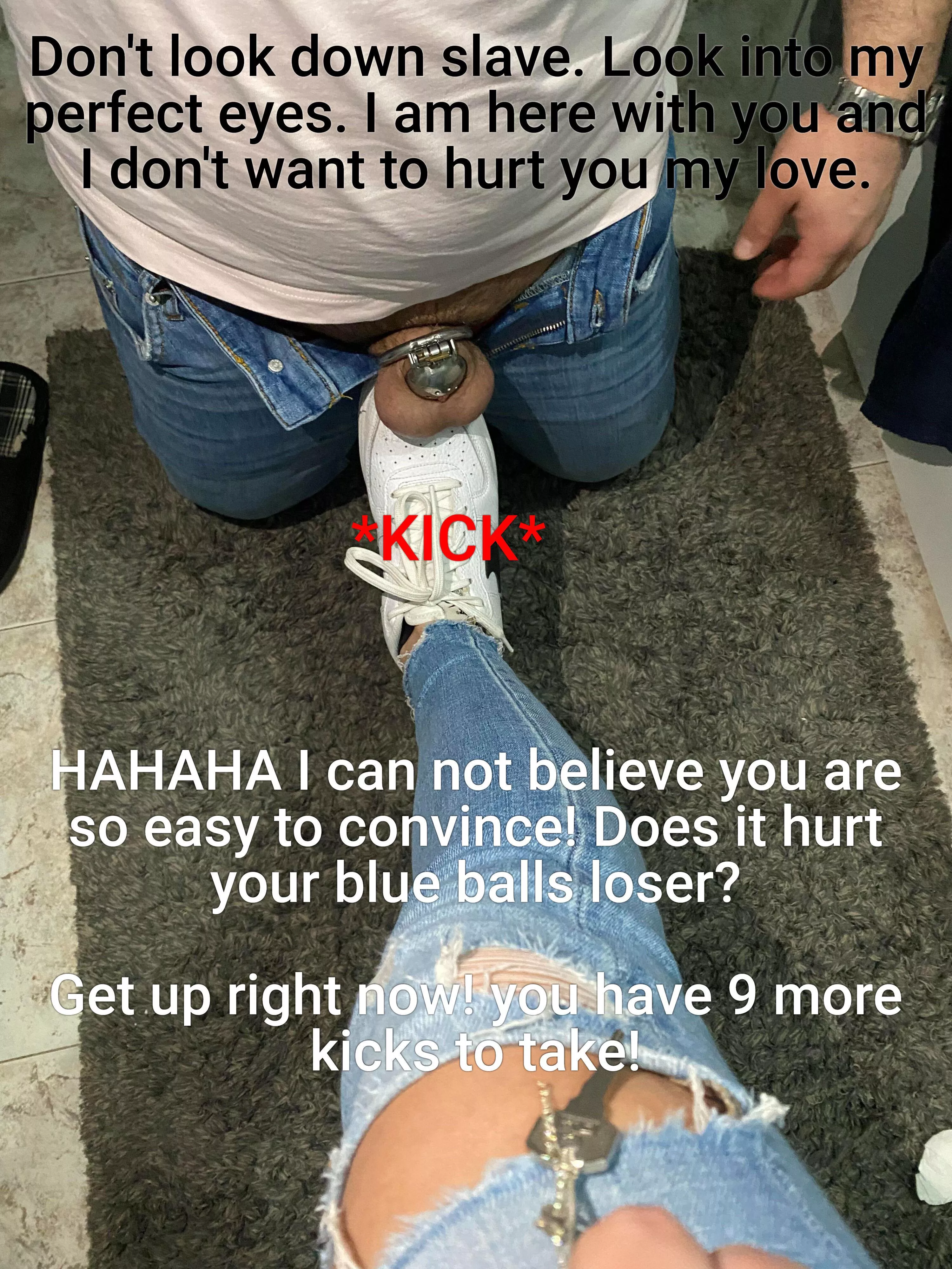 Look at me and see who’s in charge