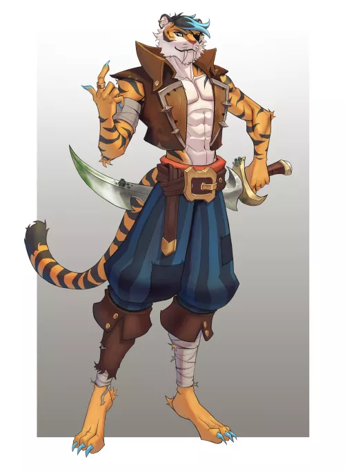 Meet Felix , New Member of the Heart Pirates! Do you want me to draw your fursona as a member? (art by me)