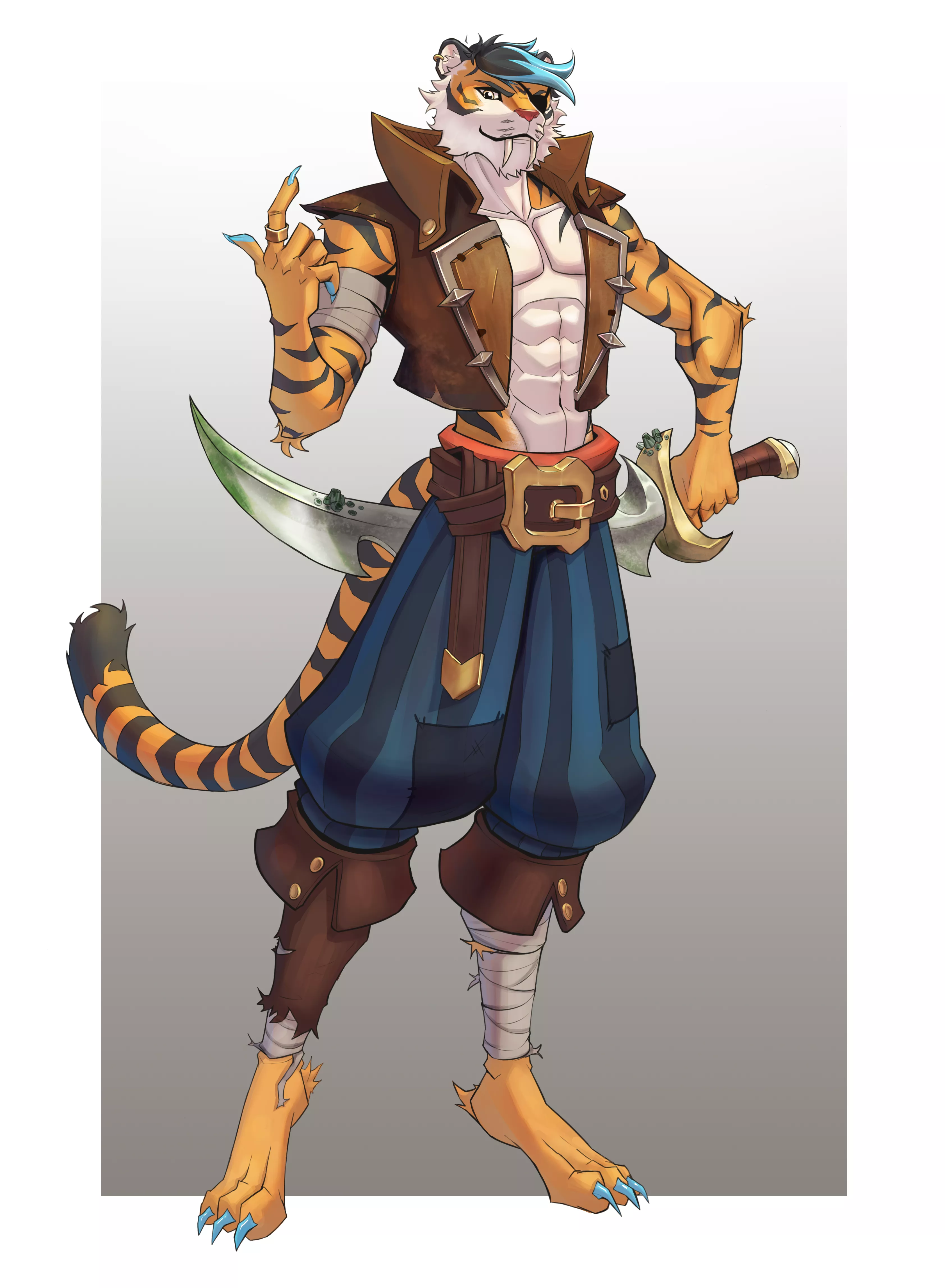 Meet Felix , New Member of the Heart Pirates! Do you want me to draw your fursona as a member? (art by me)