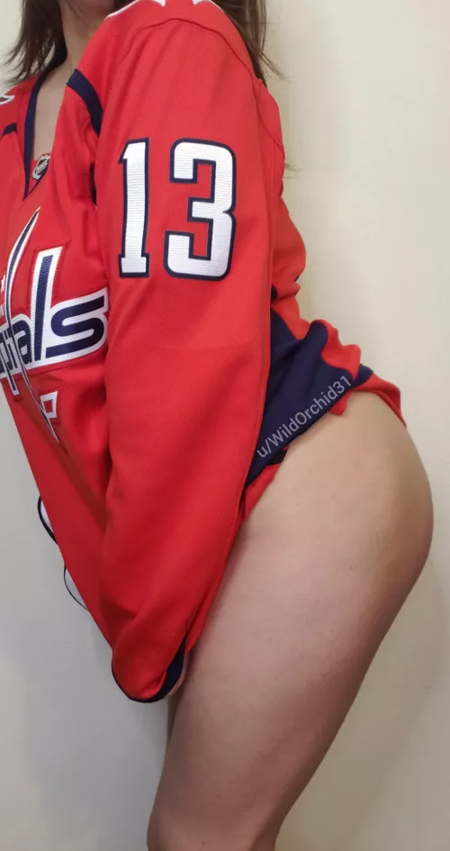 Missed my boy Vrana and wearing his jersey ❤