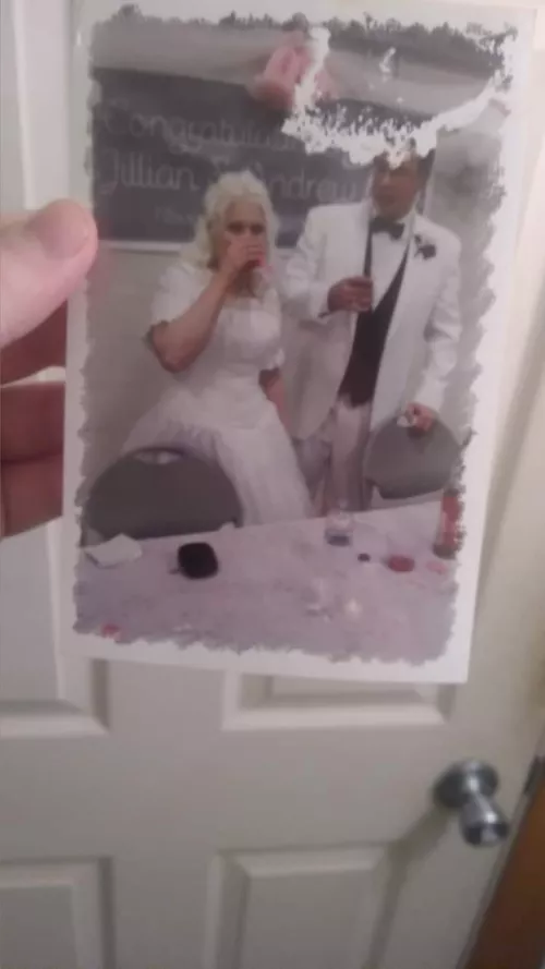 my sexy gorgeous blonde WIFE WEARING HER sexy David's bridal wedding dress