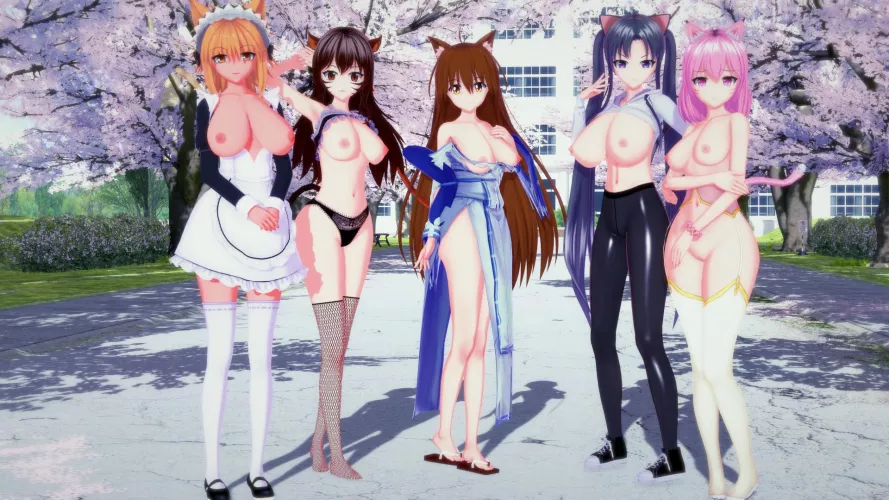 Neko group photo (OC) [Koikatsu Party]