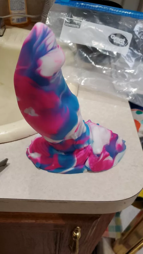 Newest addition to the family! Small/Soft Xar in Vector's signature, courtesy of u/poodledays! 😍