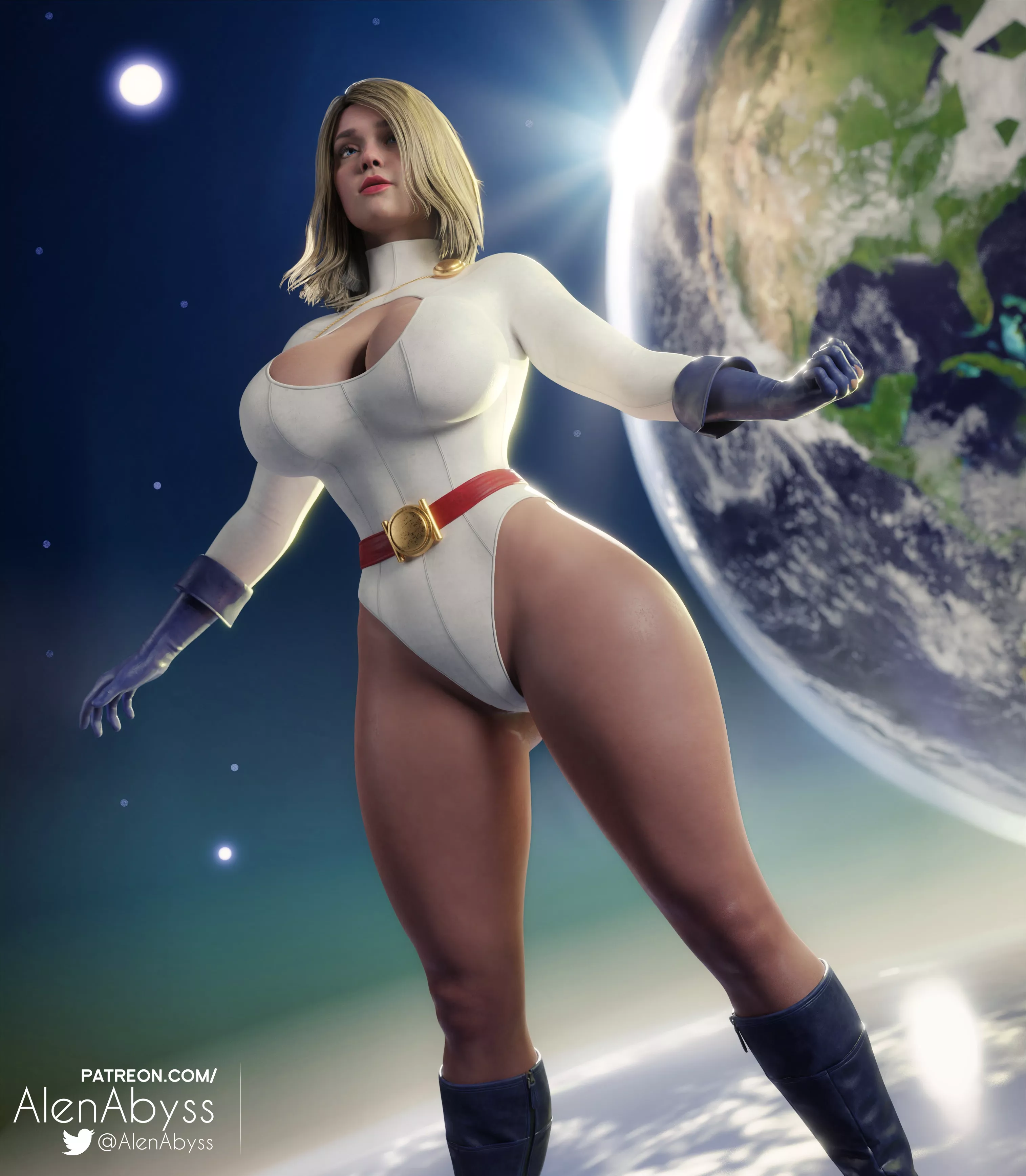 Power Girl in Orbit (AlenAbyss) [DC]