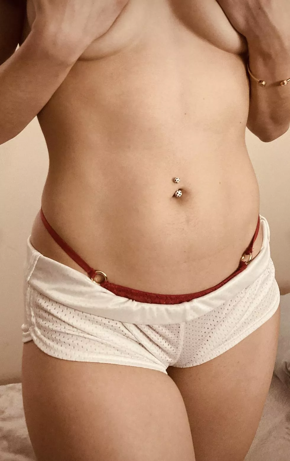 Red panty night for the gym