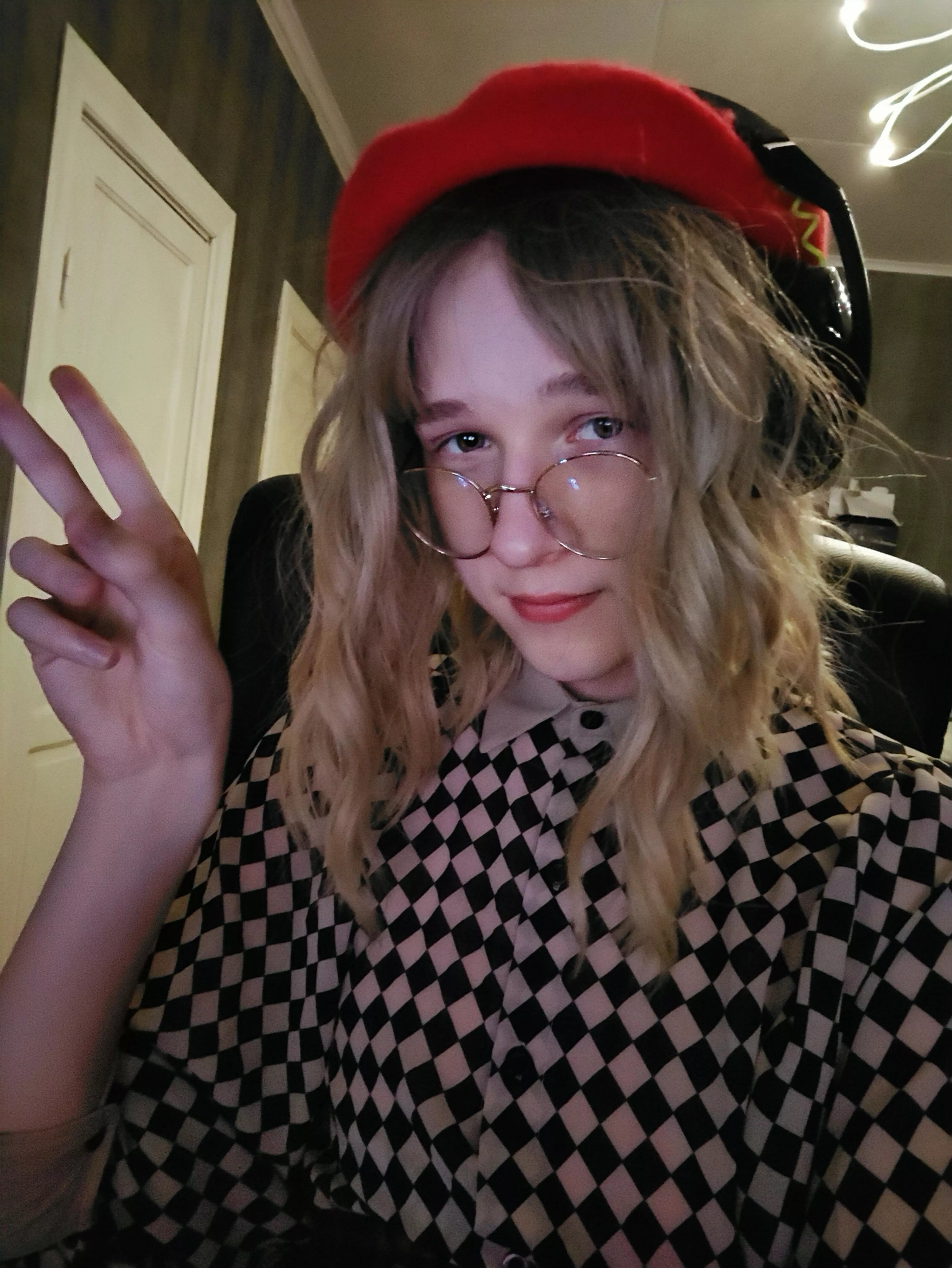 Relaxing in my casual, manly clothes