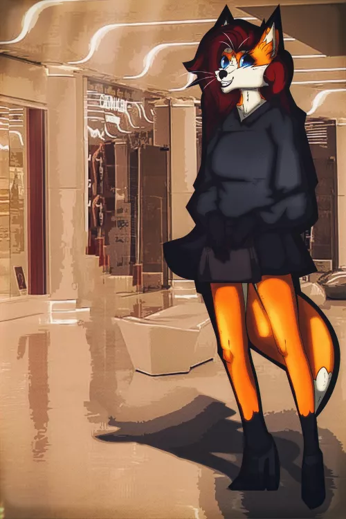 Shopping (Art by me: 0l-Fox-l0)