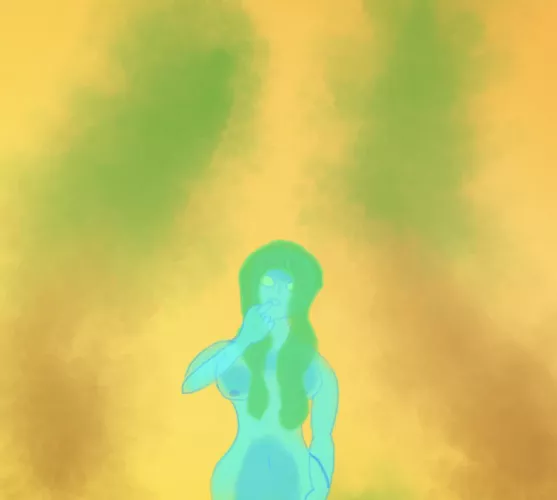 This is my second time drawing a slime girl so I just want some feedback on what to do different for next time