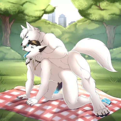 When a nice picnic with dad gets even nicer ;3 (KaitoHaro)