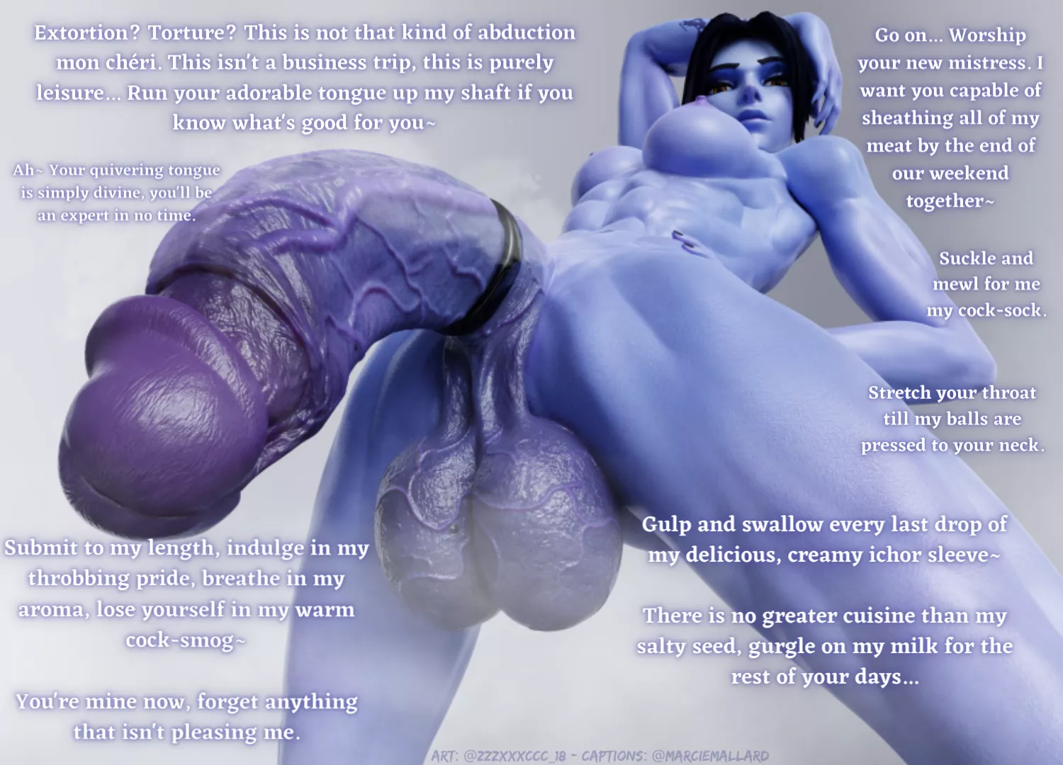 Widow's Widowmaker~ [Dubcon] [Futanari] [Musk] [Sweat] [POV] [Muscle]