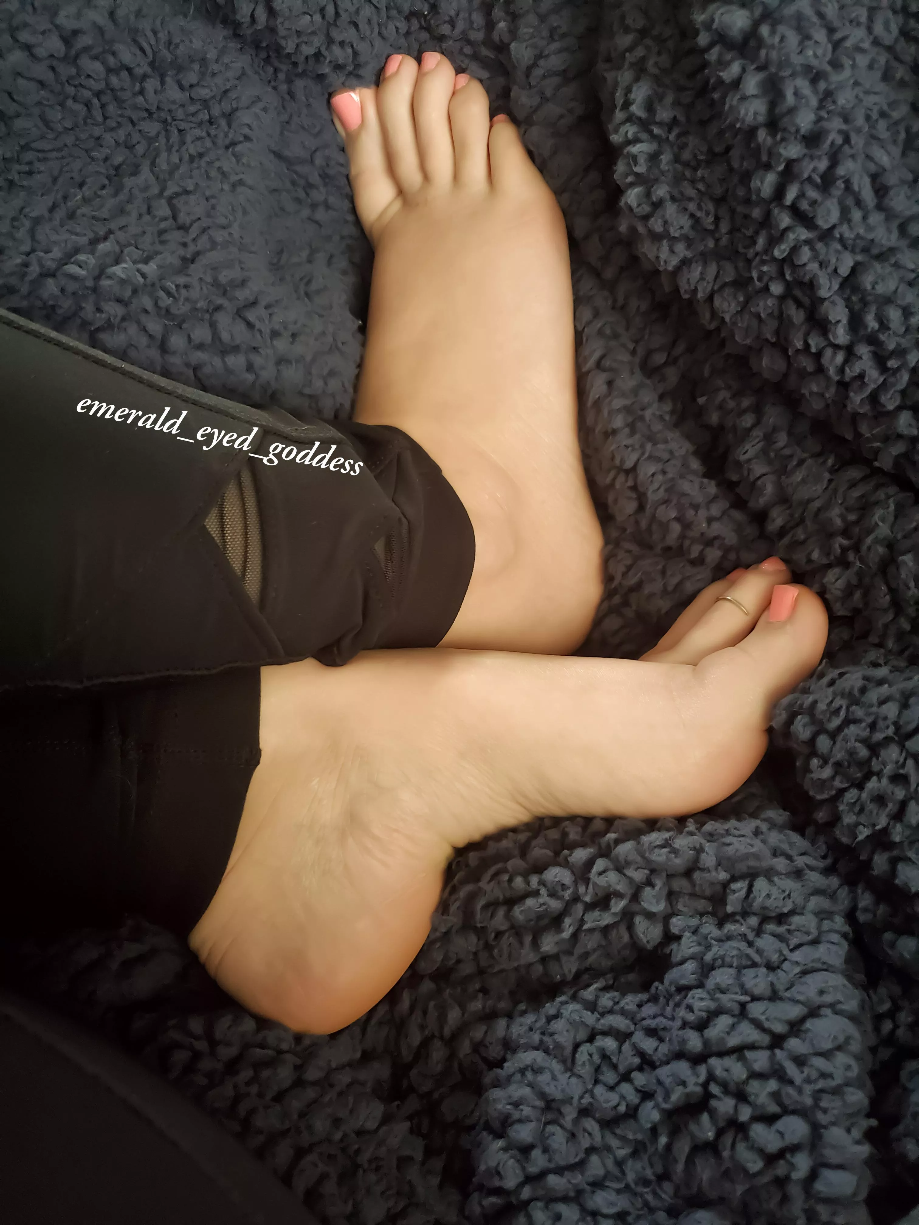 would you be distracted from the movie by my cute feet?