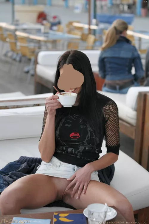 A cup enjoyed at cafe paradise