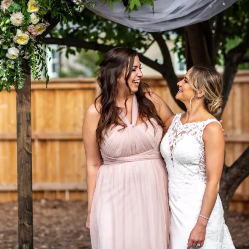 busty bridesmaid or slim bride?