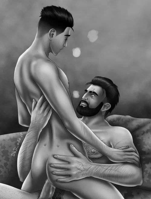 David King x Yoichi Asakawa [Dead by Daylight] (artist is me (OC))