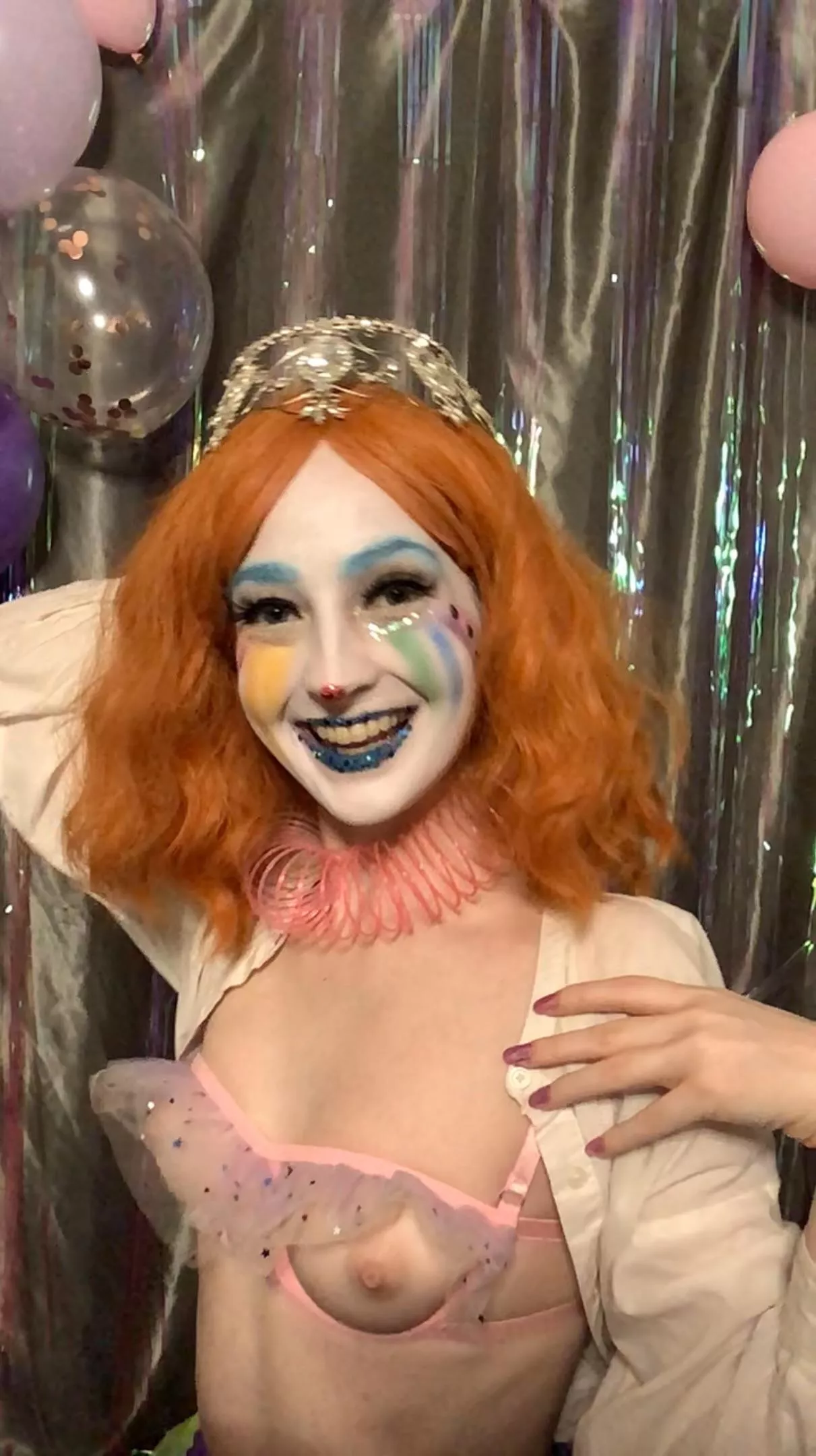 Do you want some of the blue sparkles from my lips?