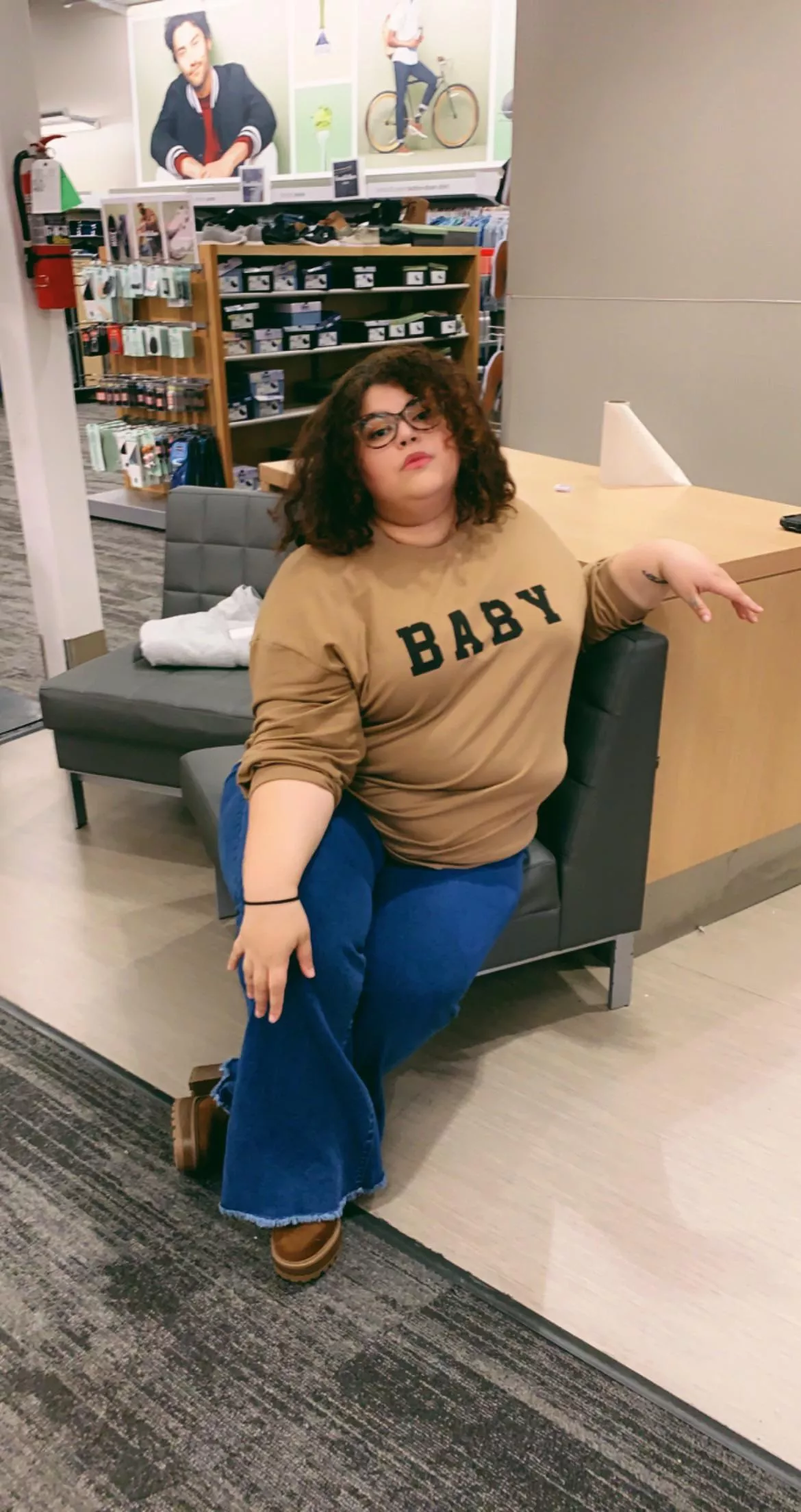 Drunk in Target photoshoot