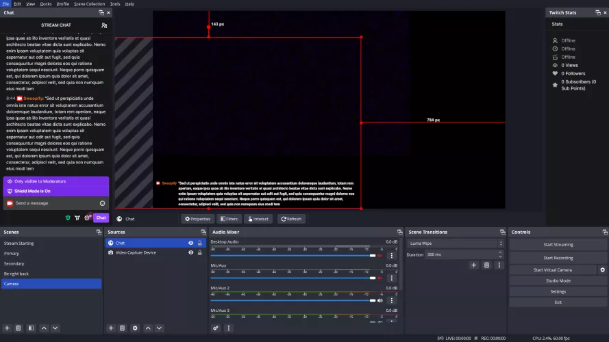 How do I make the chat less wide (fewer words per line) without stretching or distorting it? It takes up a lot of space and forces me to resize it to an unreadable small size.