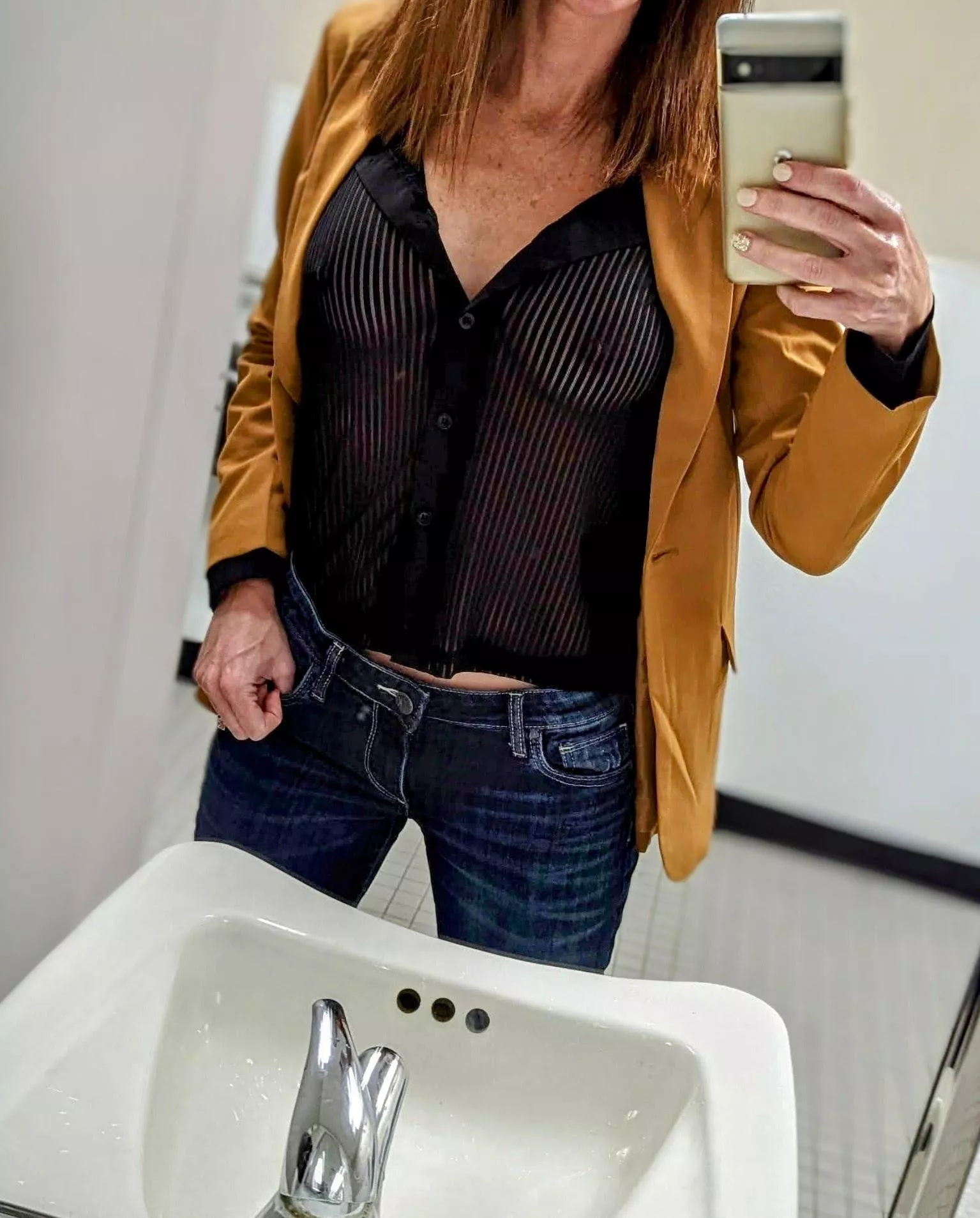 I think my wife needs more see thru tops 🤔