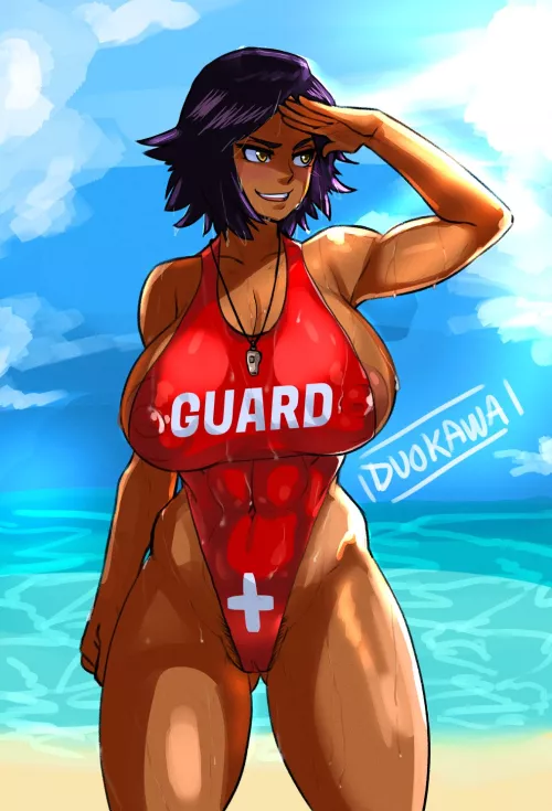 Life Guard Yoruichi (Duo Kawa) [Bleach]