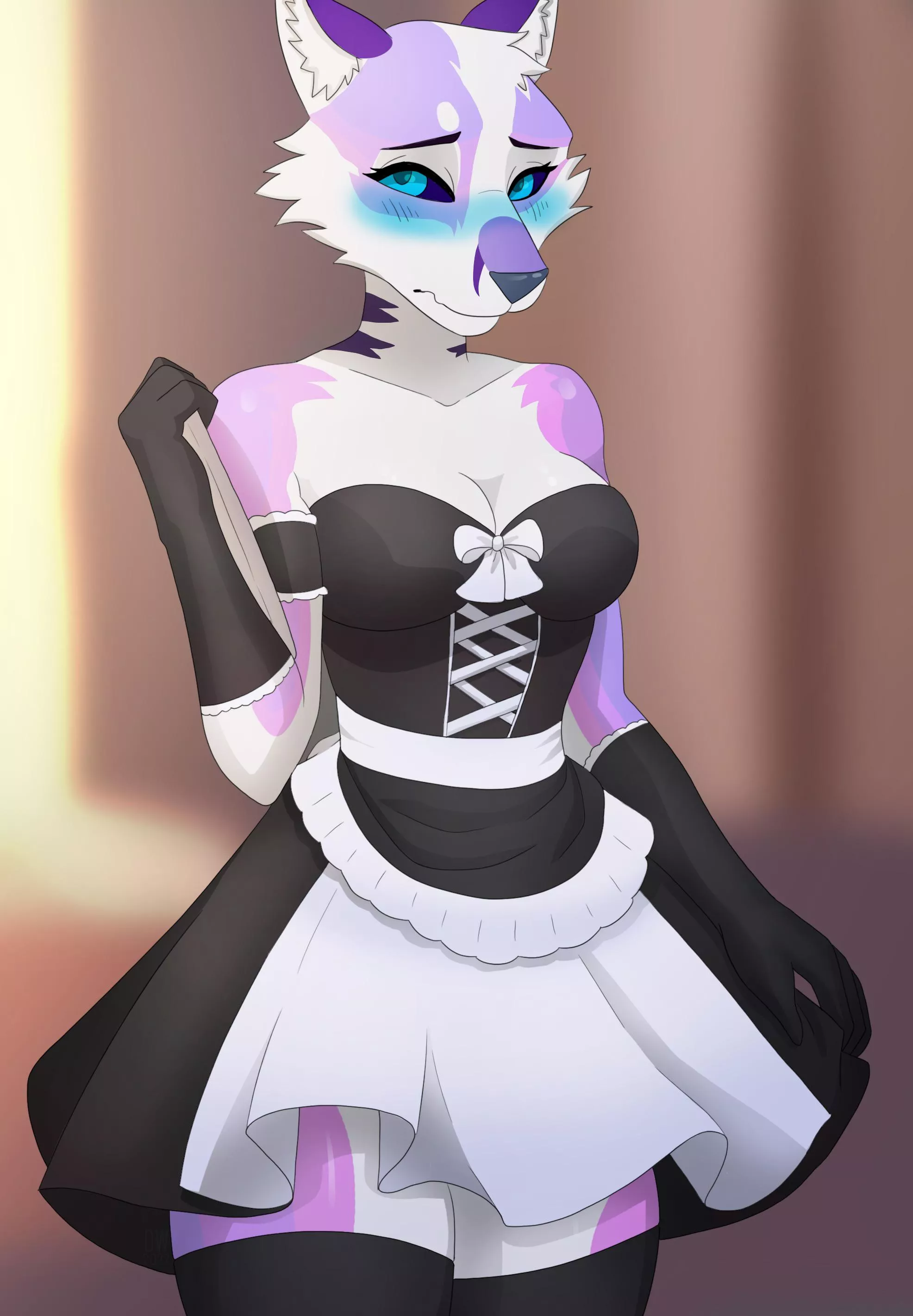 Maid dress (Art by DeanWolfwood)