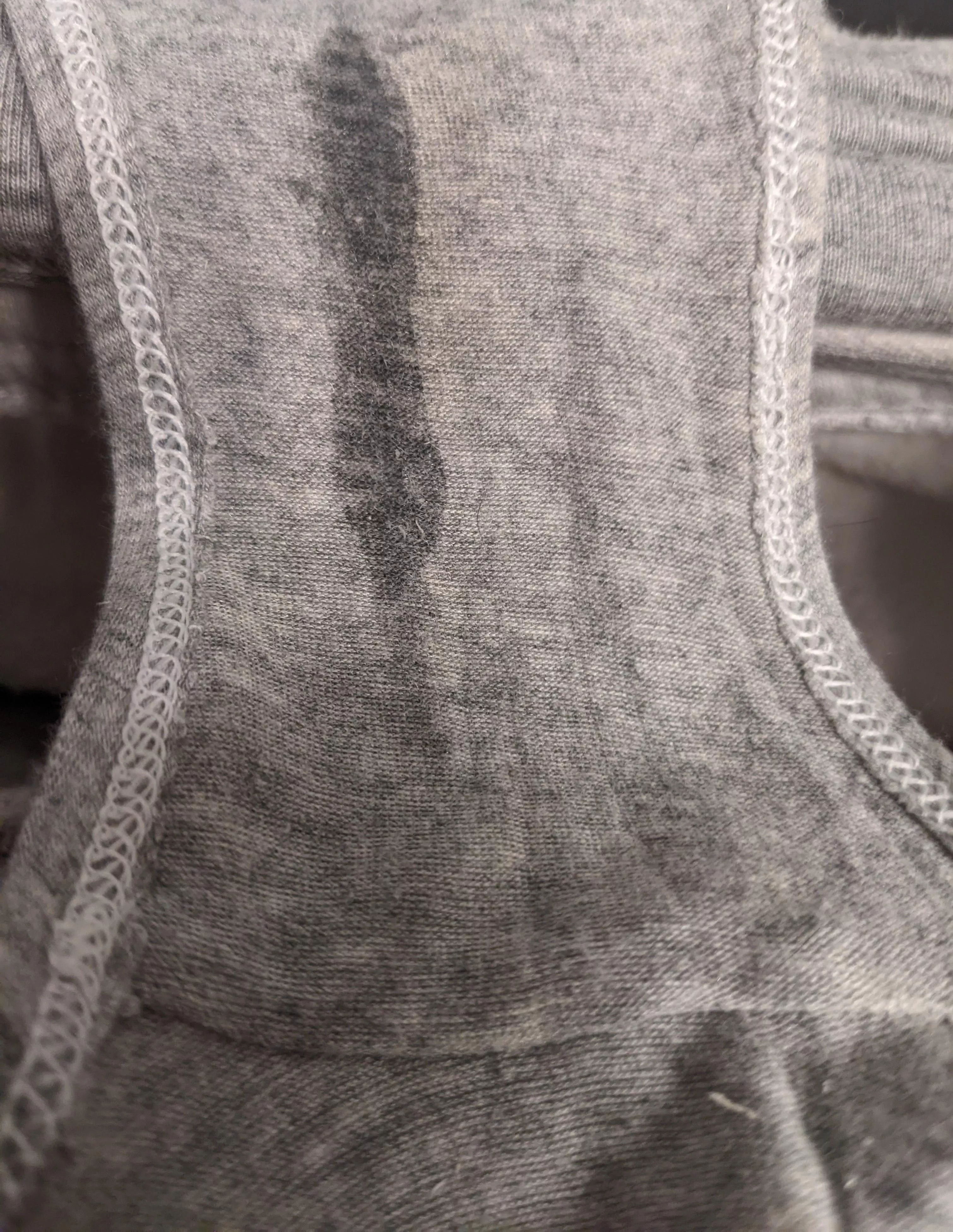 may have soaked through while sitting down...didn't even cum yet for these 🫣