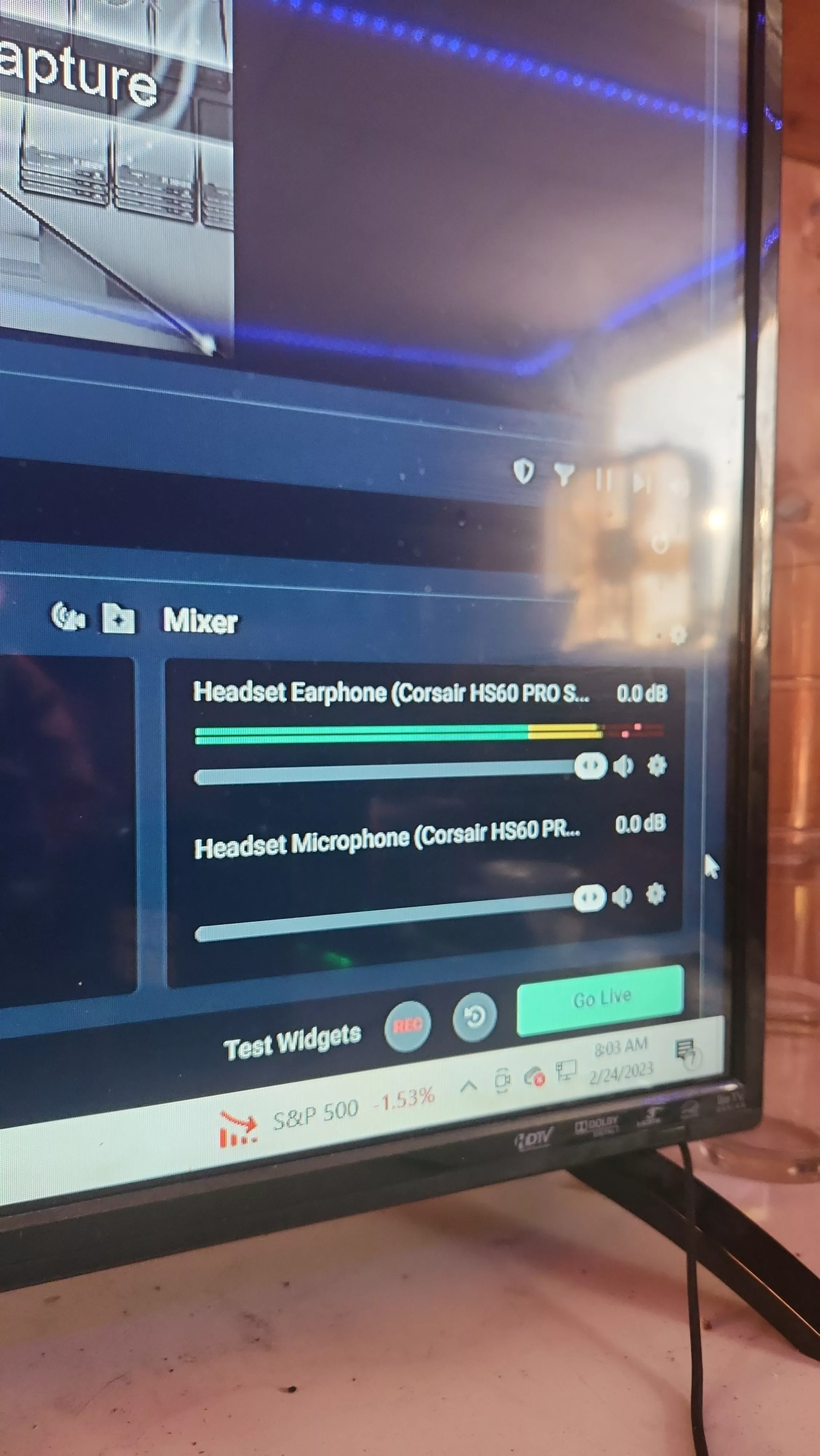 microphone wont work but audio will on streamlabs