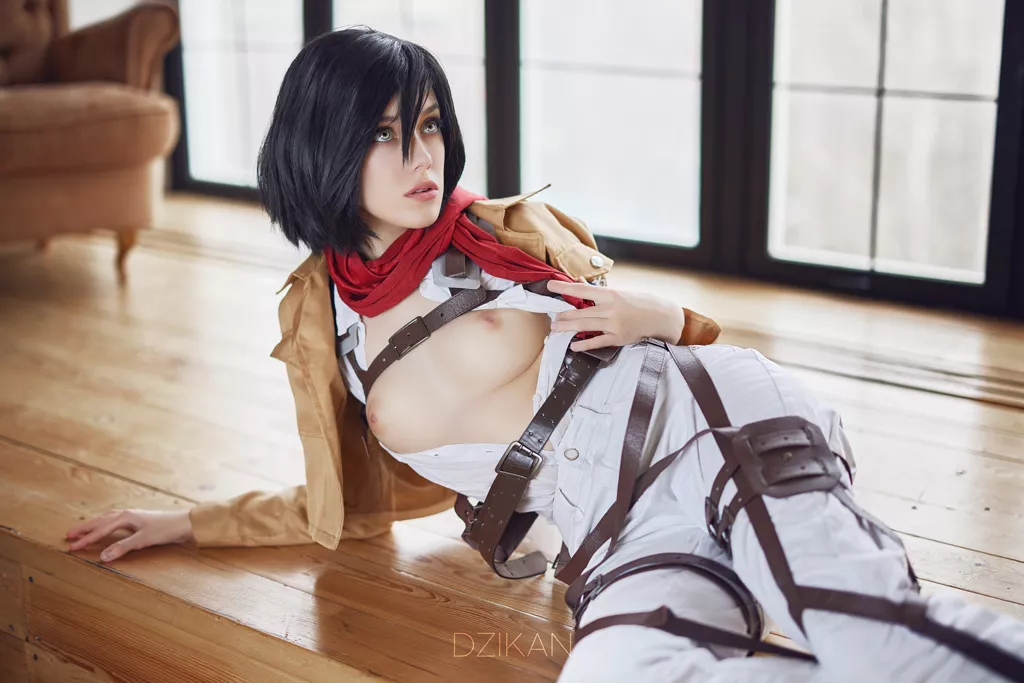 Mikasa Ackerman cosplay photoshoot by Dzikan (Attack on Titan)