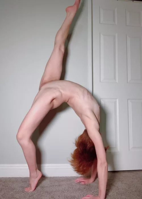 My day starts with naked Yoga!