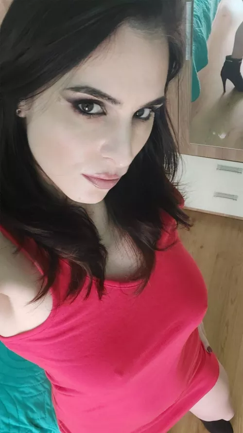 Nothing hotter then pokies and a red dress