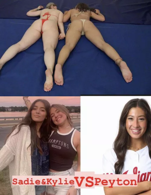 Sadie and Kylie defeated in a 2 vs 1 against Peyton. Peyton has some fun with the duos unconscious bodies