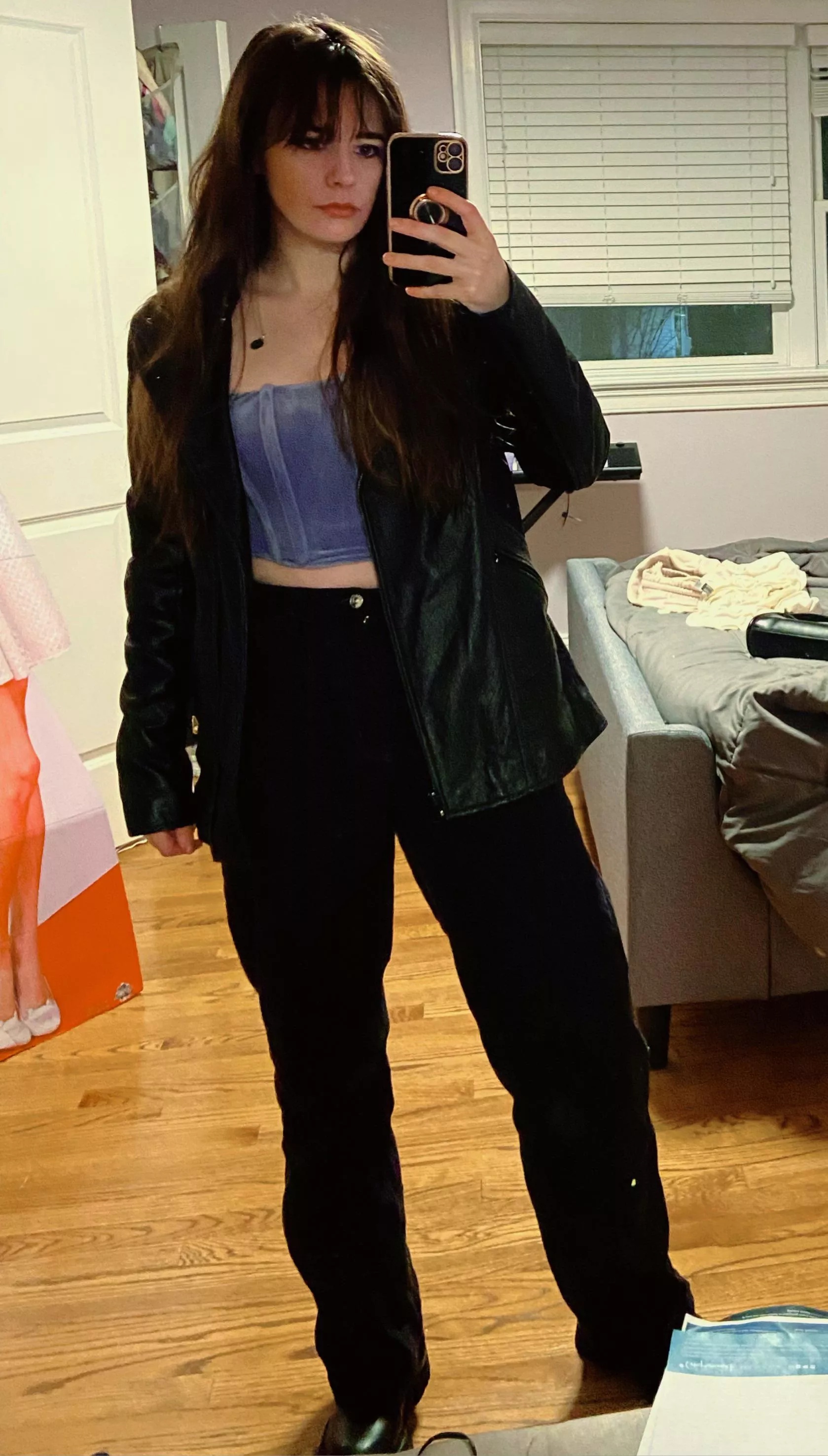 Tonight’s fit 🖤💜