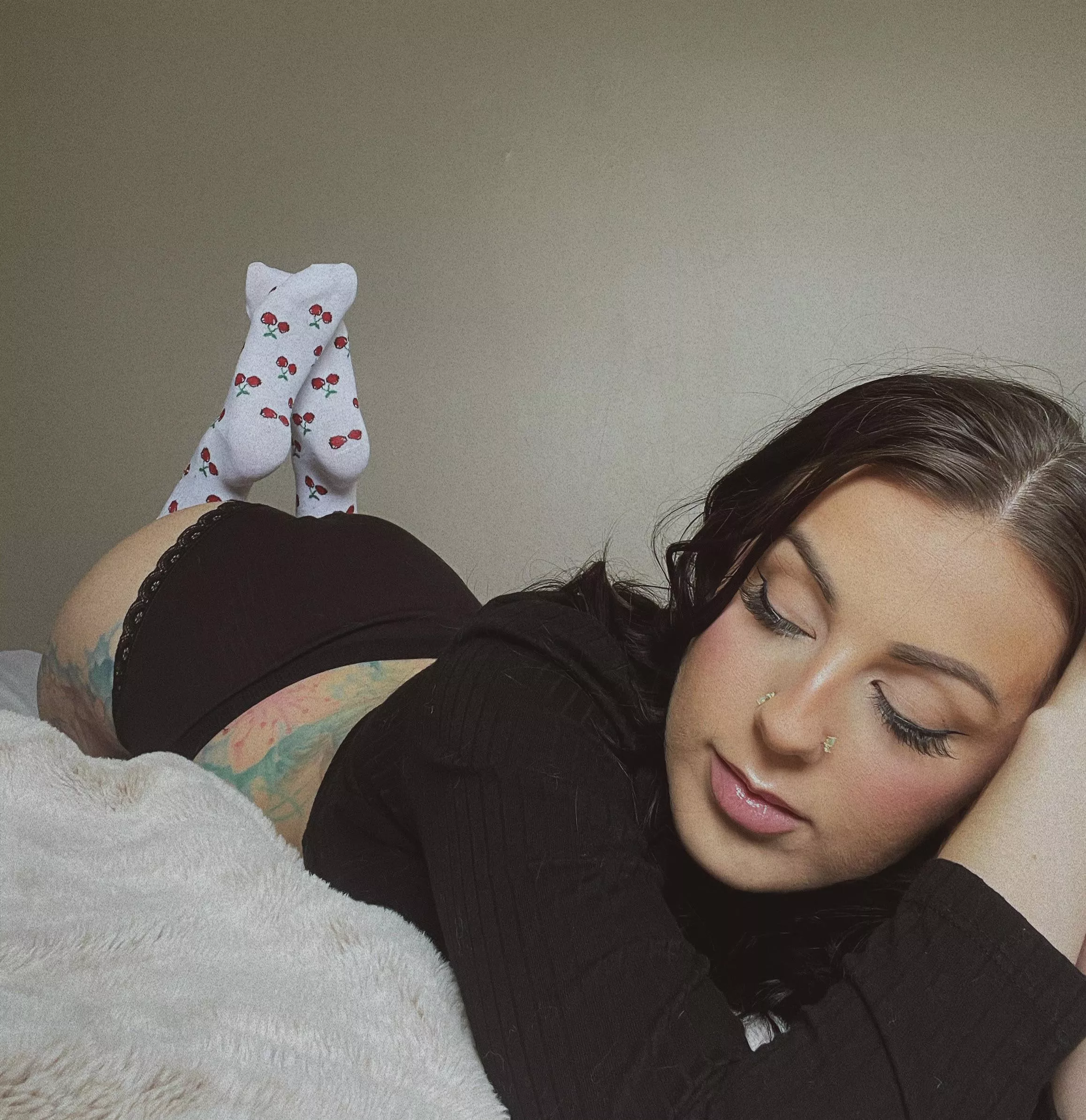 Who wants my dirty cherry socks 😈🥰 [female] [OC]