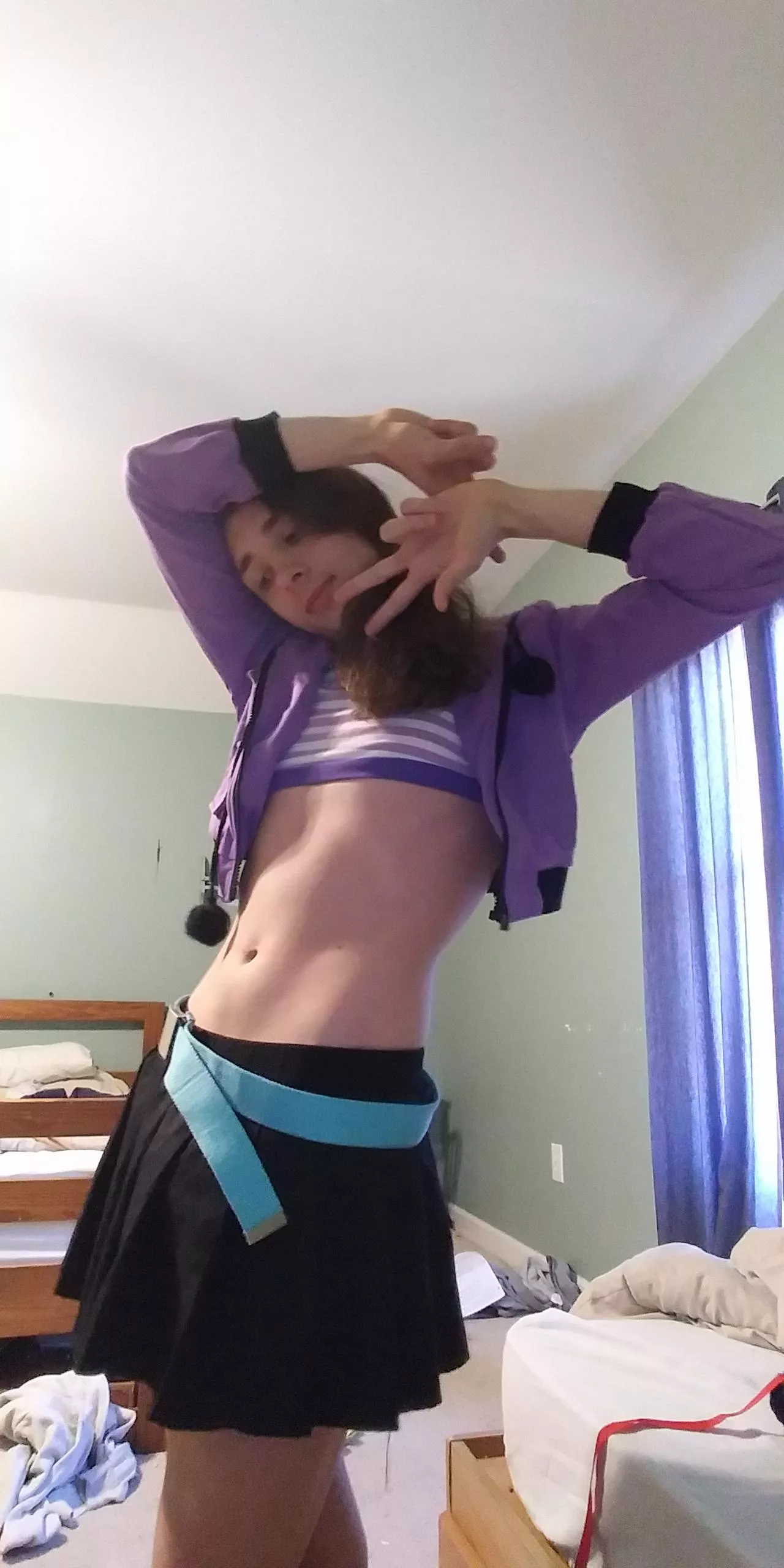 wooo day off which means i get to dress up in goofy outfits