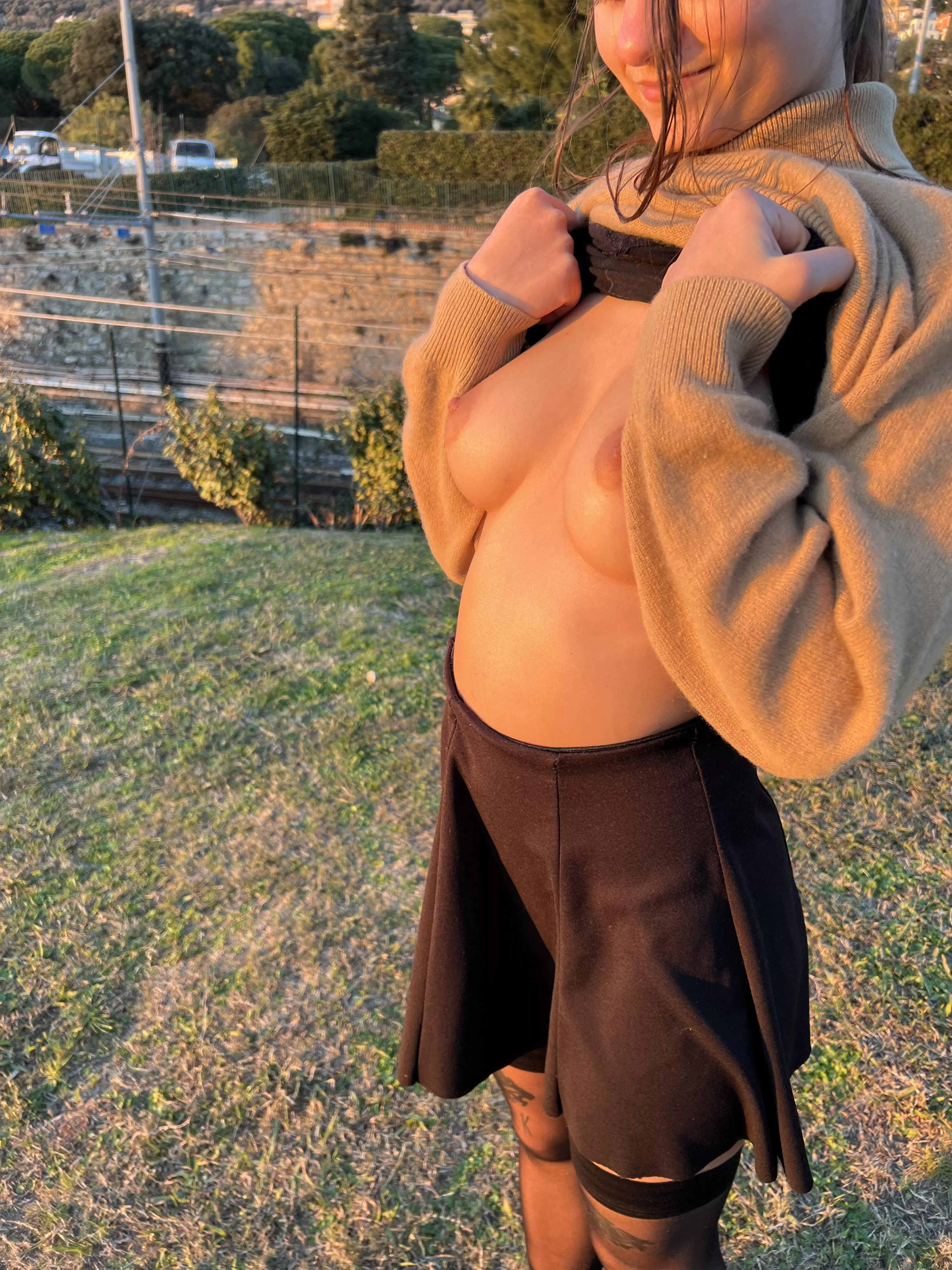 At the pubic park near the station of Genova, Italy 💦